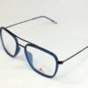 Men Eyeglasses Full SHELL Frame Rectangle BLUE PECFSBL1801 03