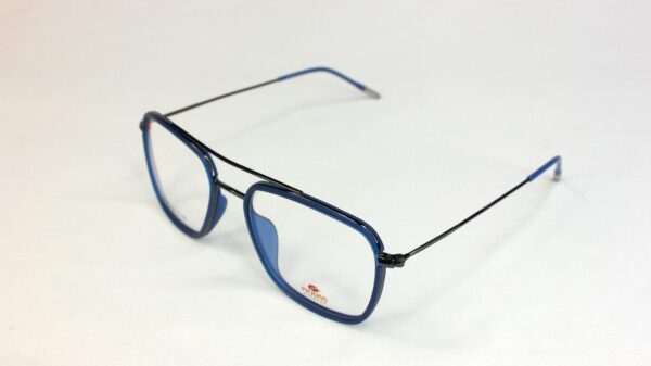 Men Eyeglasses Full SHELL Frame Rectangle BLUE PECFSBL1801 03