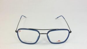 Men Eyeglasses Full SHELL Frame Rectangle BLUE PECFSBL1801 05