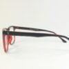 Men EyeGlasses Full SHELL frame SQUARE BLACK with Red PECFSBK2306 05