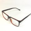 Men EyeGlasses Full SHELL frame SQUARE BLACK with Red PECFSBK2306 03