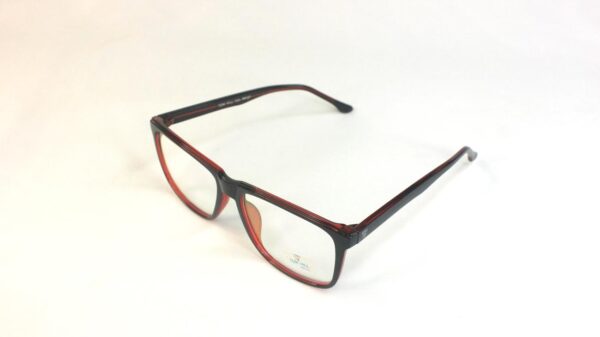 Men EyeGlasses Full SHELL frame SQUARE BLACK with Red PECFSBK2306 03