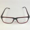 Men EyeGlasses Full SHELL frame SQUARE BLACK with Red PECFSBK2306 04