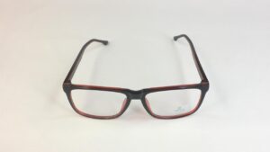 Men EyeGlasses Full SHELL frame SQUARE BLACK with Red PECFSBK2306 04