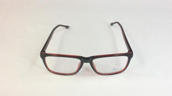 Men EyeGlasses Full SHELL frame SQUARE BLACK with Red PECFSBK2306 04