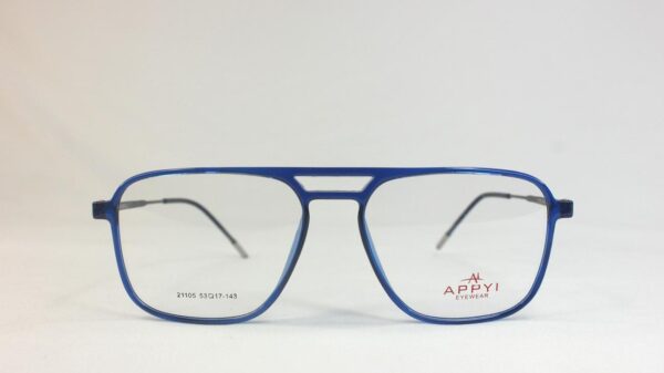 Men EyeGlasses Full SHELL frame Rectangular BLUE PECFSBL1105 01