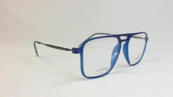 Men EyeGlasses Full SHELL frame Rectangular BLUE PECFSBL1105 05