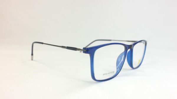 Men Eyeglasses FullSHELL Frame Rectangular BLUE PECFSBL1112 01