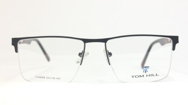 Paarvaieyecare.com Half metal frames eyeglasses PECHMBK4008 01