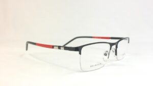 Paarvaieyecare Half metal frames eyeglasses PECHMBK8003 01